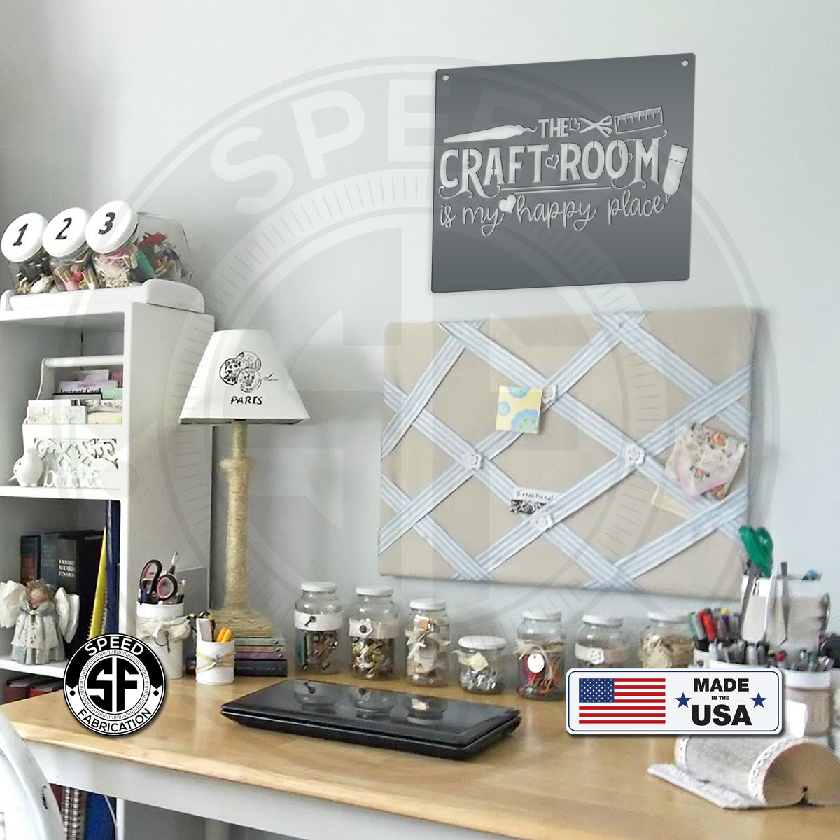 Create Metal Word Create Sign Office Decor Craft Room Decor Create