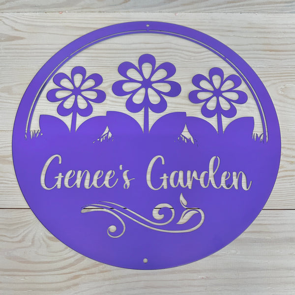 Custom Outside Flower Sign, Personalized Hanging Garden Sign, Mother's Day Gift, Flower Shop Sign, Greenhouse Decor, Florist Business Sign