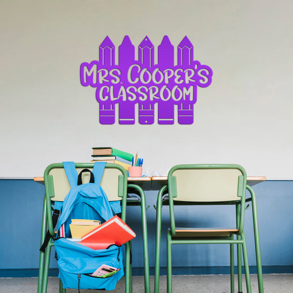 Personalized Teacher's Classroom Metal Sign, Teachers Classroom Decor, Teacher Classroom Wall Decor, Teacher Wall Art