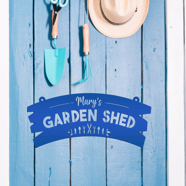 Personalized Garden Shed Metal Sign Wall Decor, Garden Shed Wall Ideas, Hanging Garden Sign, Vegetable Garden Wall Sign, Greenhouse Sign & Wall Decor, Gardener's Gift, Mother's Day Gift , Gift for Grandma, Garden Gift Ideas