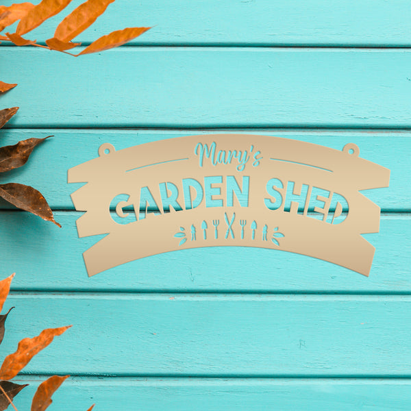 Personalized Garden Shed Metal Sign Wall Decor, Garden Shed Wall Ideas, Hanging Garden Sign, Vegetable Garden Wall Sign, Greenhouse Sign & Wall Decor, Gardener's Gift, Mother's Day Gift , Gift for Grandma, Garden Gift Ideas