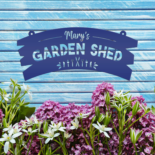 Personalized Garden Shed Metal Sign Wall Decor, Garden Shed Wall Ideas, Hanging Garden Sign, Vegetable Garden Wall Sign, Greenhouse Sign & Wall Decor, Gardener's Gift, Mother's Day Gift , Gift for Grandma, Garden Gift Ideas