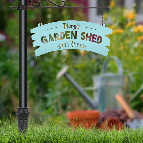 Personalized Garden Shed Metal Sign Wall Decor, Garden Shed Wall Ideas, Hanging Garden Sign, Vegetable Garden Wall Sign, Greenhouse Sign & Wall Decor, Gardener's Gift, Mother's Day Gift , Gift for Grandma, Garden Gift Ideas