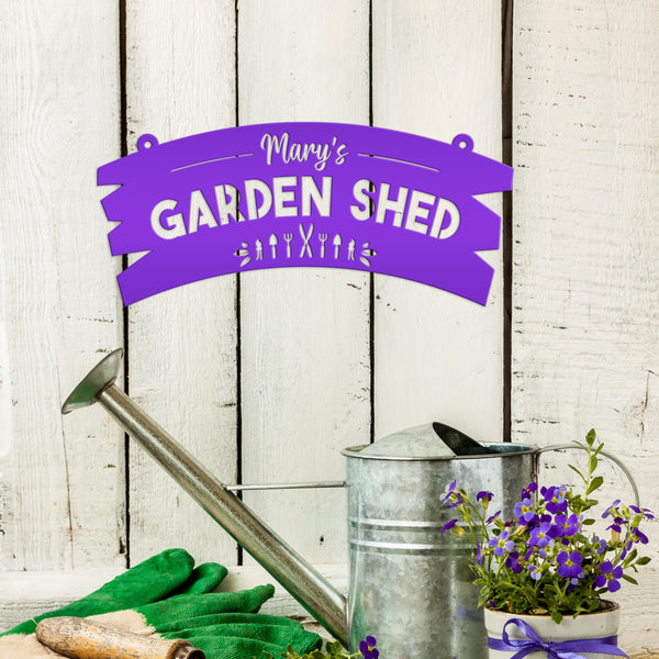 Personalized Garden Shed Metal Sign Wall Decor, Garden Shed Wall Ideas, Hanging Garden Sign, Vegetable Garden Wall Sign, Greenhouse Sign & Wall Decor, Gardener's Gift, Mother's Day Gift , Gift for Grandma, Garden Gift Ideas