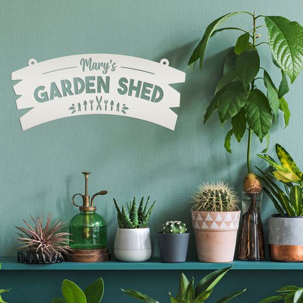 Personalized Garden Shed Metal Sign Wall Decor, Garden Shed Wall Ideas, Hanging Garden Sign, Vegetable Garden Wall Sign, Greenhouse Sign & Wall Decor, Gardener's Gift, Mother's Day Gift , Gift for Grandma, Garden Gift Ideas