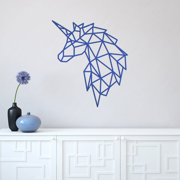 Geometric Art Unicorn Minimalist Wall Decor-Unicorn Wall Art-Wall Decor-Unicorn Art-Unicorn Shaped Decor-Unicorn Bedroom Decor