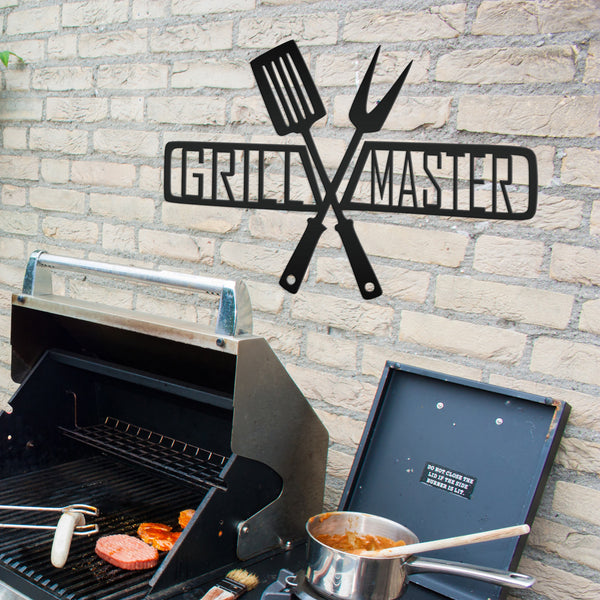 Grill Master Metal Sign Father's Day Gift-Gift for Him-BBQ Sign