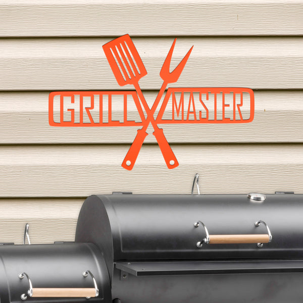 Grill Master Metal Sign Father's Day Gift-Gift for Him-BBQ Sign