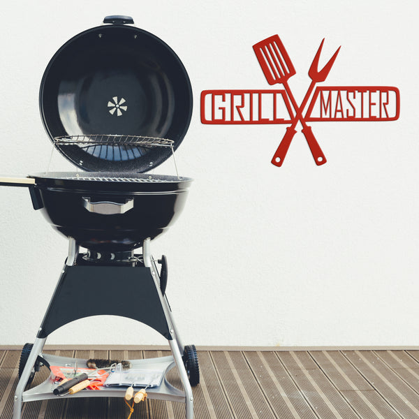 Grill Master Metal Sign Father's Day Gift-Gift for Him-BBQ Sign