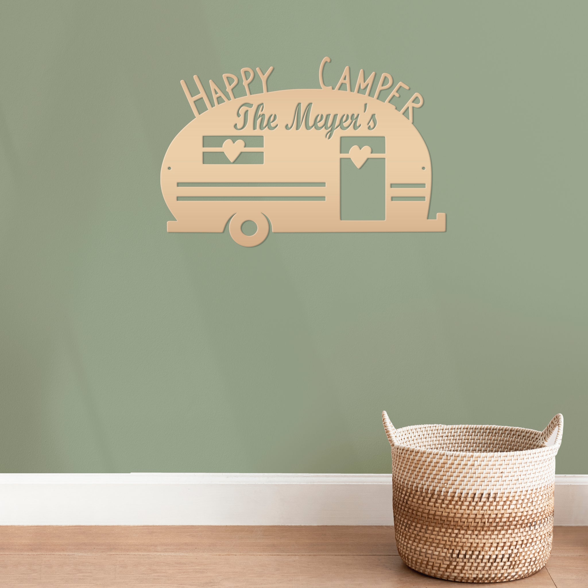 Camping-Camper- Metal Sign- Happy Camper Sign, Campsite Sign-Camping L ...