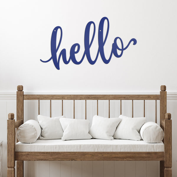 Hello Metal Sign Wall Decor, Hello Wall Art, Hello Wall Sign, Hello Outdoor Wall Decor, Hello Sign, Hello Cutout Sign Decor, Hello Home Decor, Hello Entryway Decor, Hello Welcome Sign