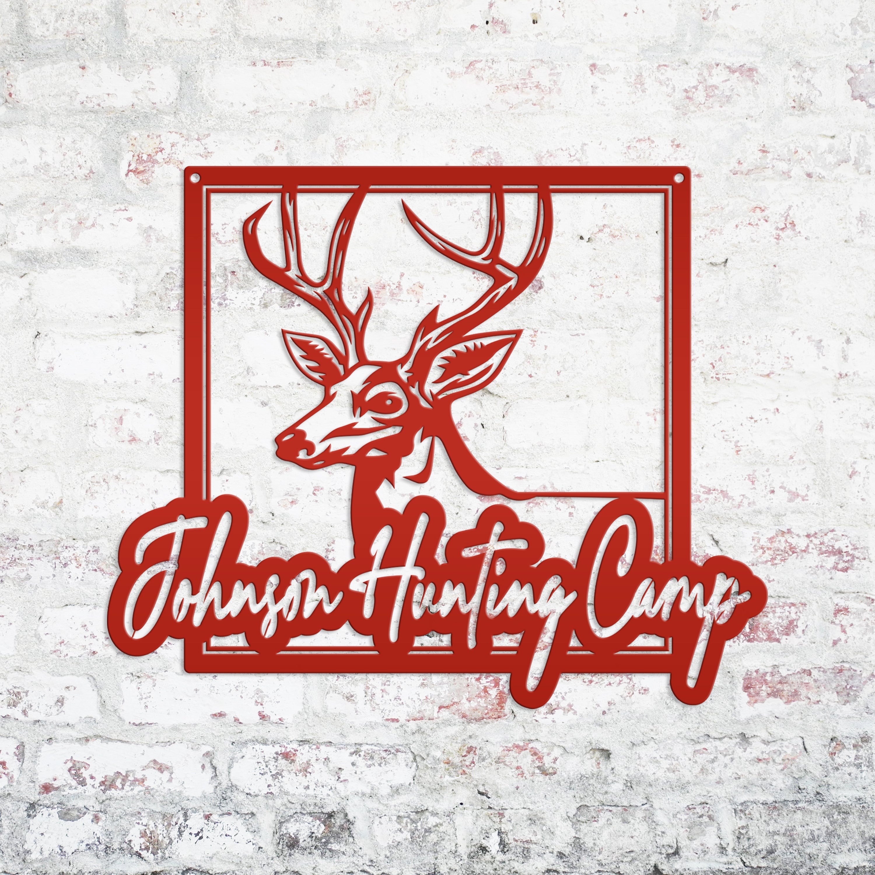 Personalized Deer Hunting Camp Metal Sign