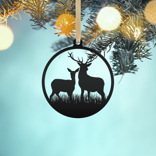 Deer Metal Christmas/Holiday Ornament