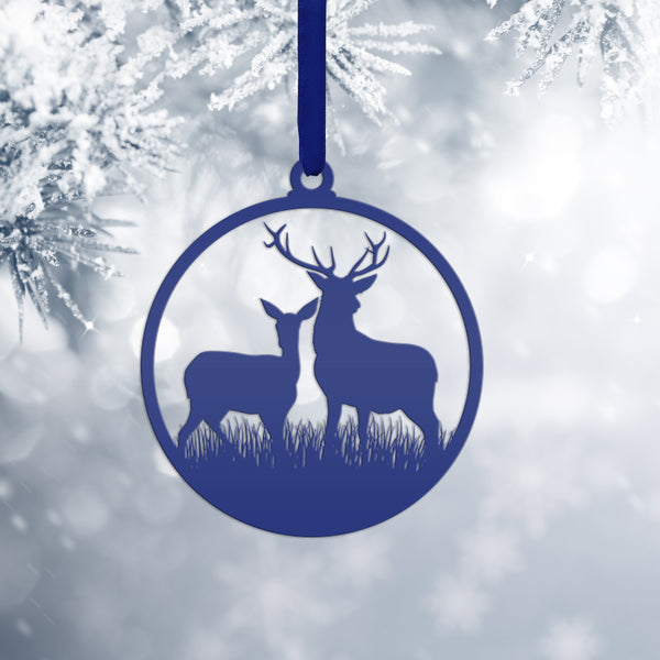 Deer Metal Christmas/Holiday Ornament