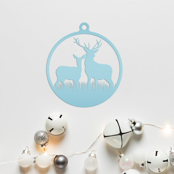 Deer Metal Christmas/Holiday Ornament