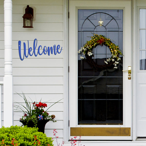 Welcome Indoor/Outdoor Metal Sign, Welcome Sign Saying , Welcome Sign Wall Art, Welcome Wall Decor , Welcome Home Decor