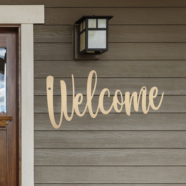 Welcome Indoor/Outdoor Metal Sign, Welcome Sign Saying , Welcome Sign Wall Art, Welcome Wall Decor , Welcome Home Decor