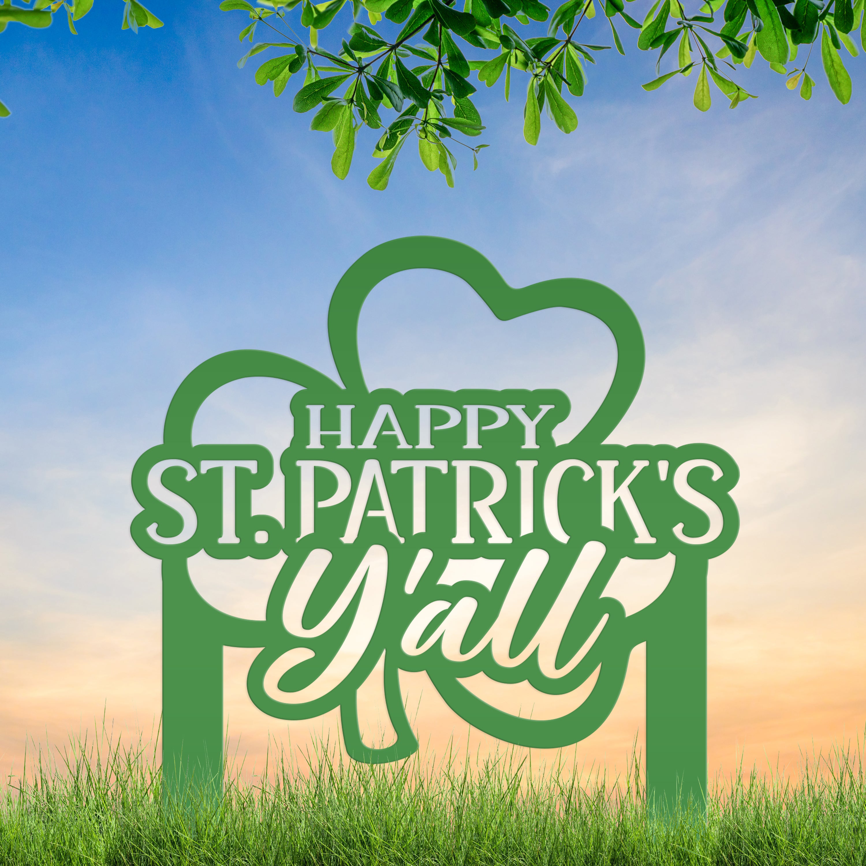 Outdoor Irish Metal Yard Stake - St. Patrick's Day Decor - Irish Decor-St.  Patty's Decor Ideas