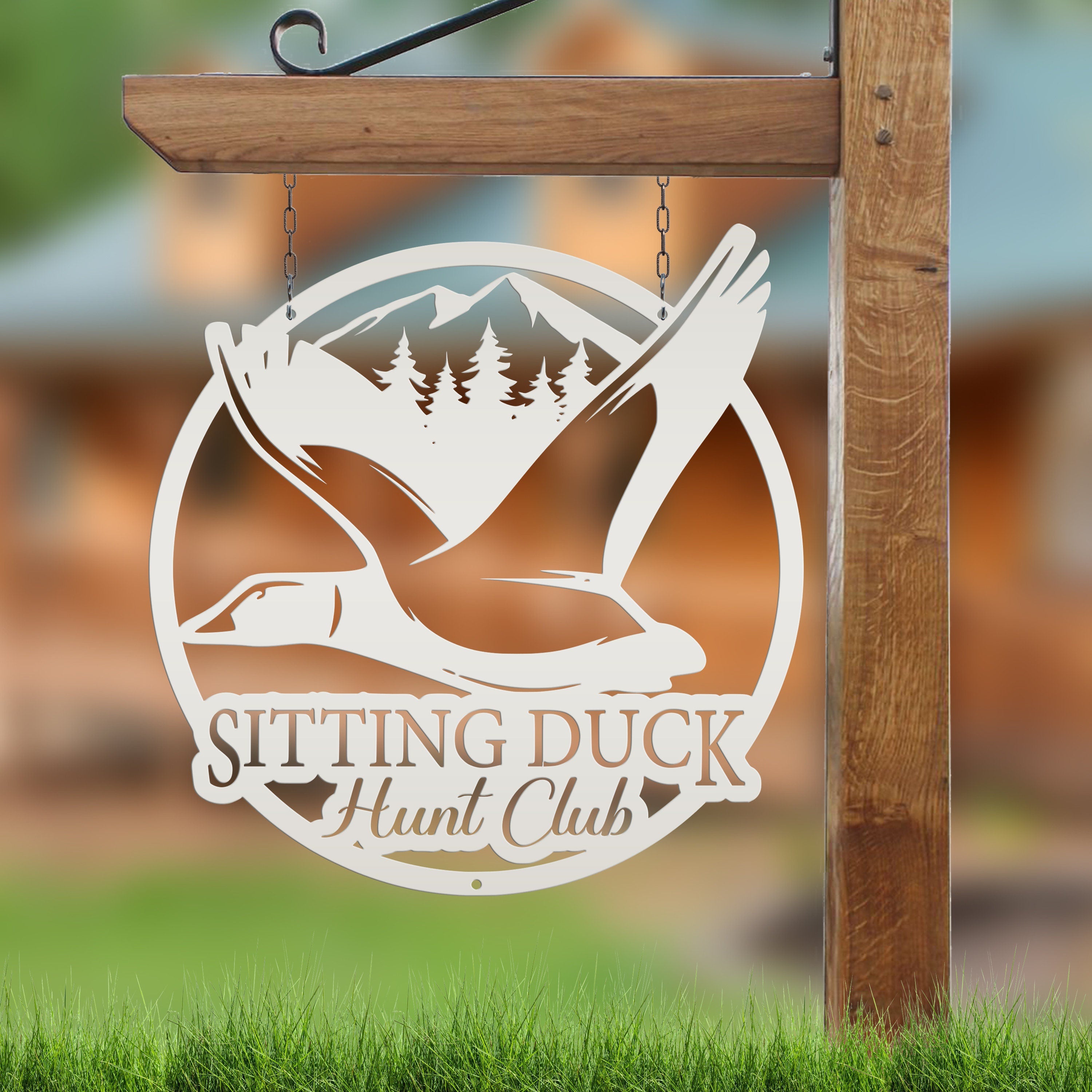 Custom Duck Hunting Sign, Unique Bass Sign